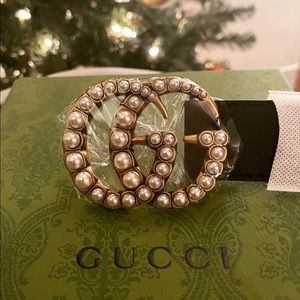 ✨SOLD✨ NWT Pearly GG Marmont Gucci Belt